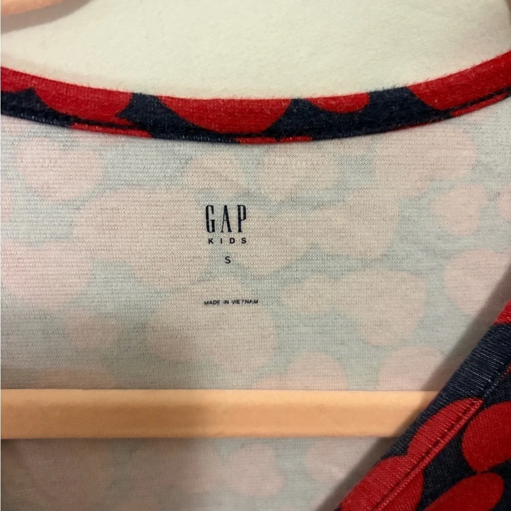 GAP Kids Red and Black Heart Pattern Dress size 6/7